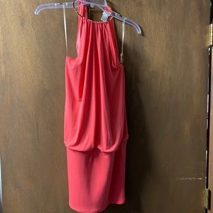 Coral Cache Mini Dress